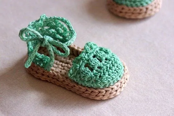 SANDALIAS GANCHILLO BEBE PATRONES - Imagui