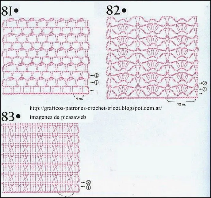 PATRONES=GANCHILLO = CROCHET = GRAFICOS =TRICOT = DOS AGUJAS ...