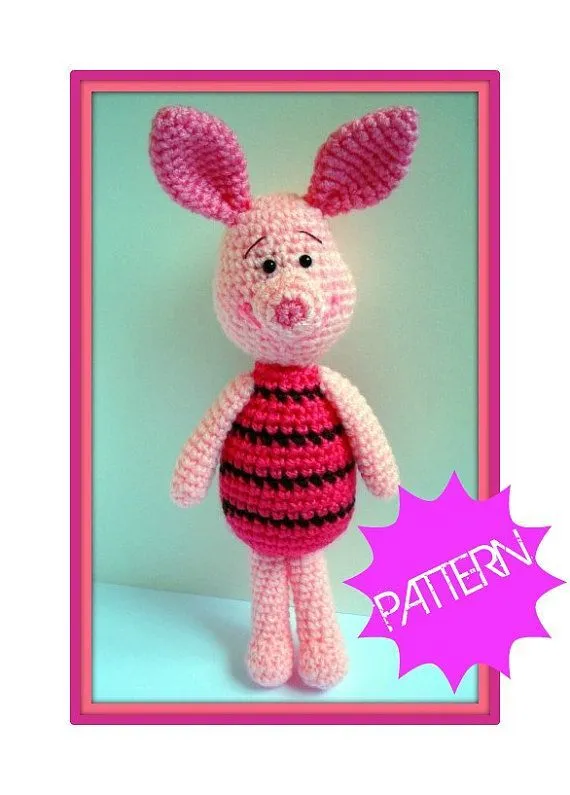 Pattern, Crochet Pattern, Amigurumi Pattern, PDF Amigurumi Piglet ... Pattern, Crochet Pattern, Amigurumi Pattern, PDF Amigurumi Piglet ...