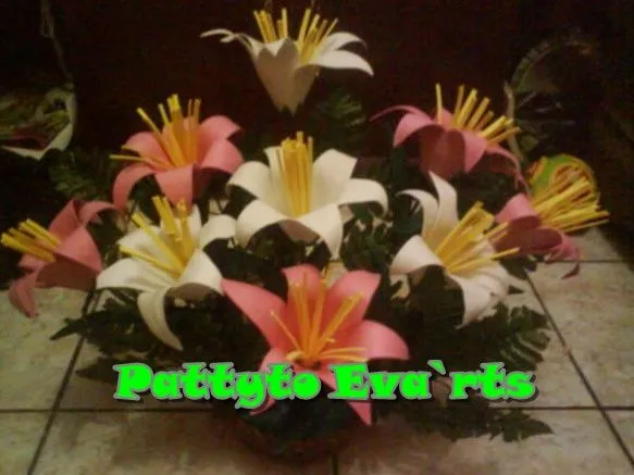Imagenes de floreros en foami - Imagui