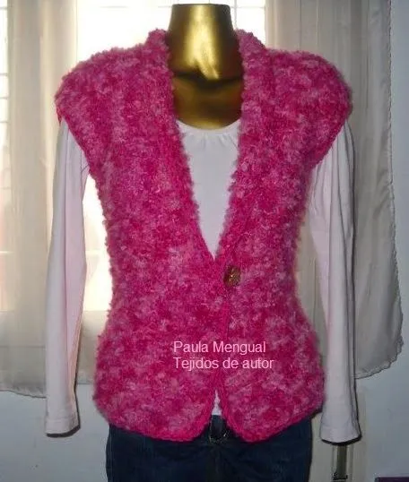 Paula Mengual Tejidos de Autor: Tutorial Chaleco con dos ... Paula Mengual Tejidos de Autor: Tutorial Chaleco con dos ...