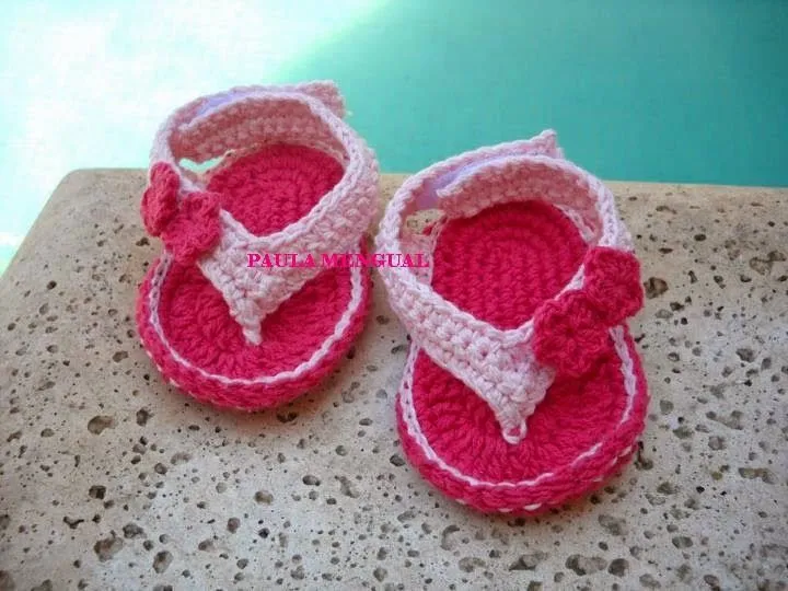 Paula Mengual Tejidos de Autor: Tutorial Ojotas para bebé (Crochet) Paula Mengual Tejidos de Autor: Tutorial Ojotas para bebé (Crochet)