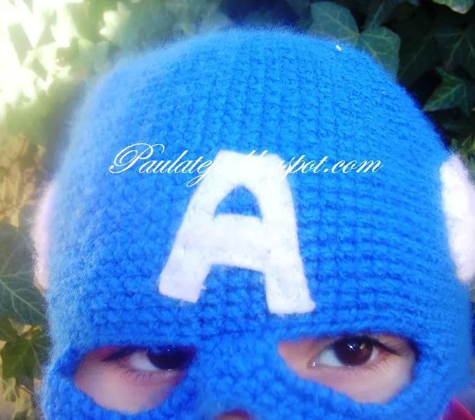 Paulateje: Gorro Capitan America