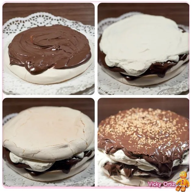 Pavlova triple de chocolate y mascarpone | Sucre Art Pavlova triple de chocolate y mascarpone | Sucre Art