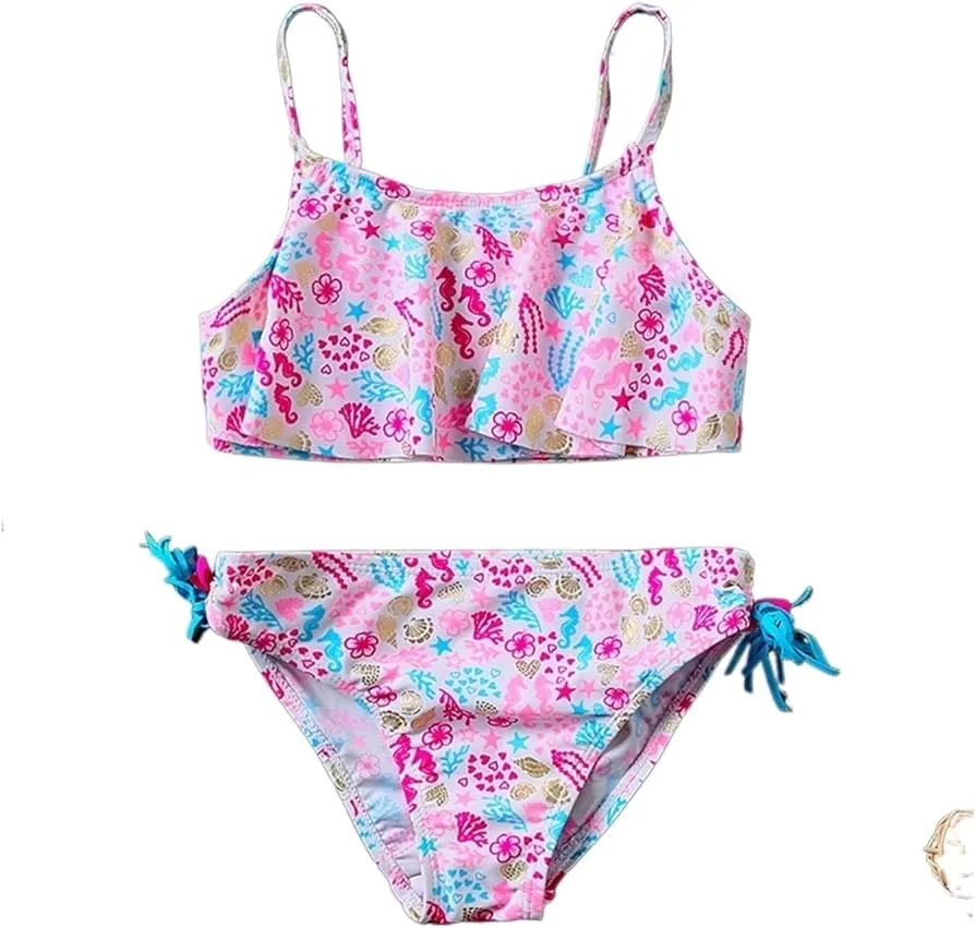 PAXAS Bikini para Niñas De 3 A 13 Años, Traje De Baño para Niña, Conjunto De PAXAS Bikini para Niñas De 3 A 13 Años, Traje De Baño para Niña, Conjunto De