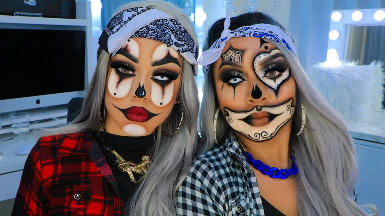 PAYASAS GANSTERS / HALLOWEEN MAKEUP (RETODOLL) ♥️♦️♠️♣️ - YouTube PAYASAS GANSTERS / HALLOWEEN MAKEUP (RETODOLL) ♥️♦️♠️♣️ - YouTube