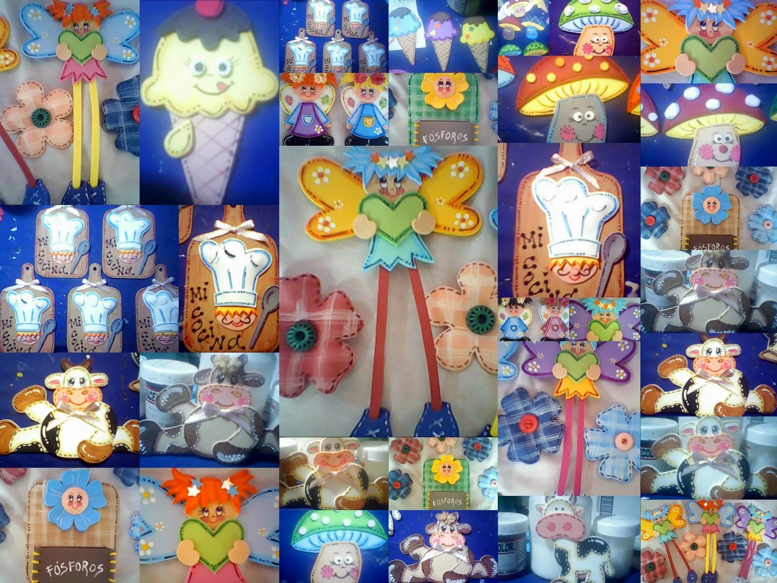Figuras en foami para neveras - Imagui