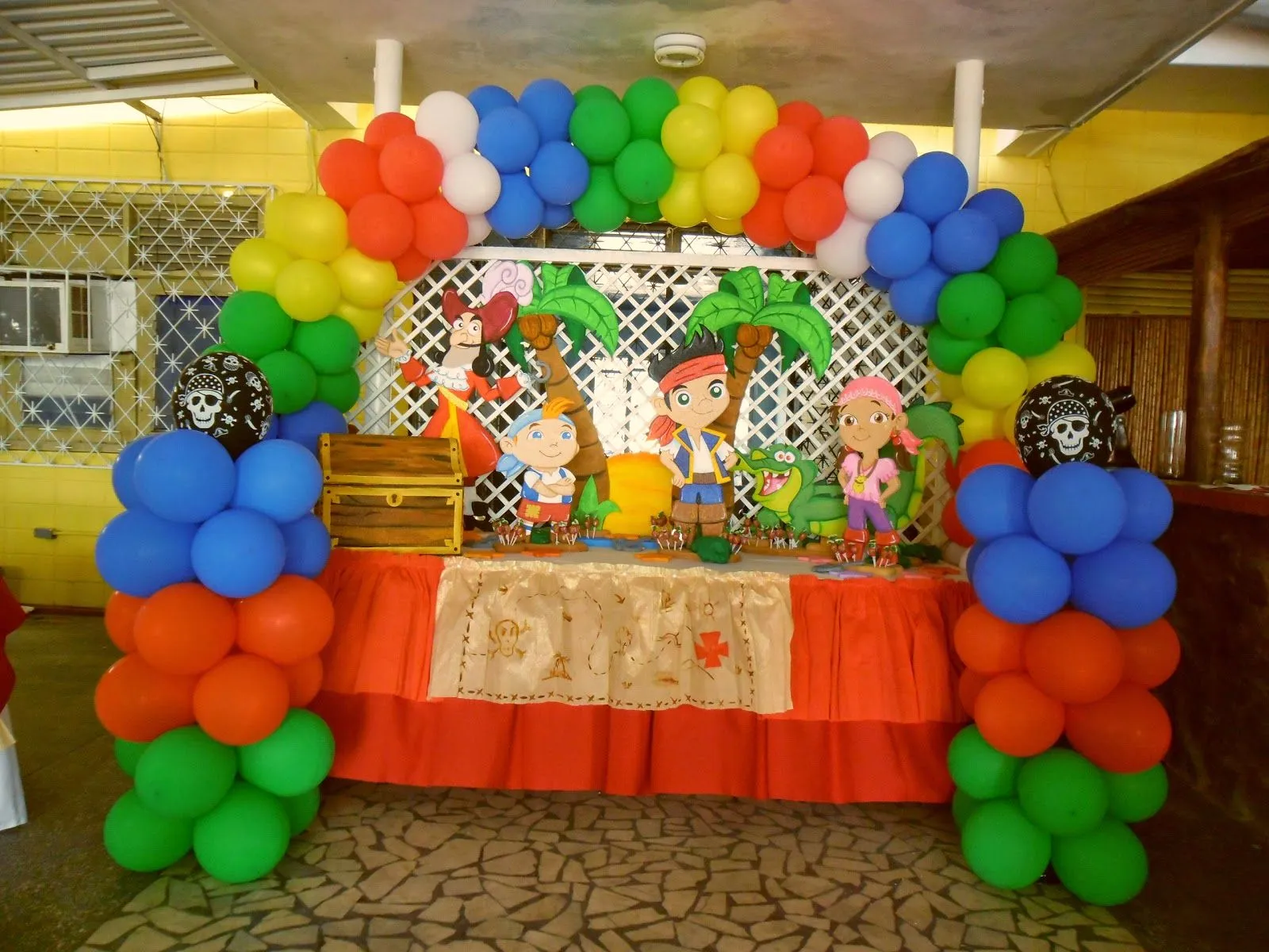 Payasita Caramelo: DECORACION JAKE EL PIRATA