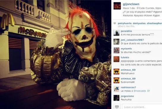 Un payaso atemoriza las calles de Gijón | Actualidad | Cadena Ser ... Un payaso atemoriza las calles de Gijón | Actualidad | Cadena Ser ...