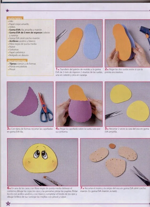 Como hacer un payaso en foami | Revistas de Foamy gratis Como hacer un payaso en foami | Revistas de Foamy gratis