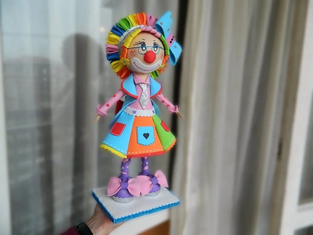 payaso de goma eva | Aprender manualidades es facilisimo. payaso de goma eva | Aprender manualidades es facilisimo.