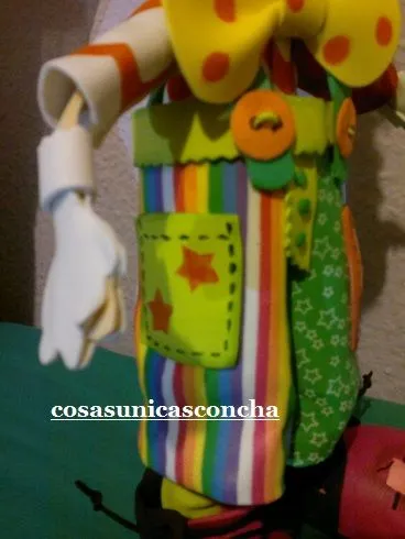 Payaso de goma Eva | Cosas Únicas Concha