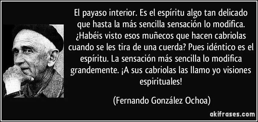 El payaso interior. Es el espíritu algo tan delicado que hasta... El payaso interior. Es el espíritu algo tan delicado que hasta...