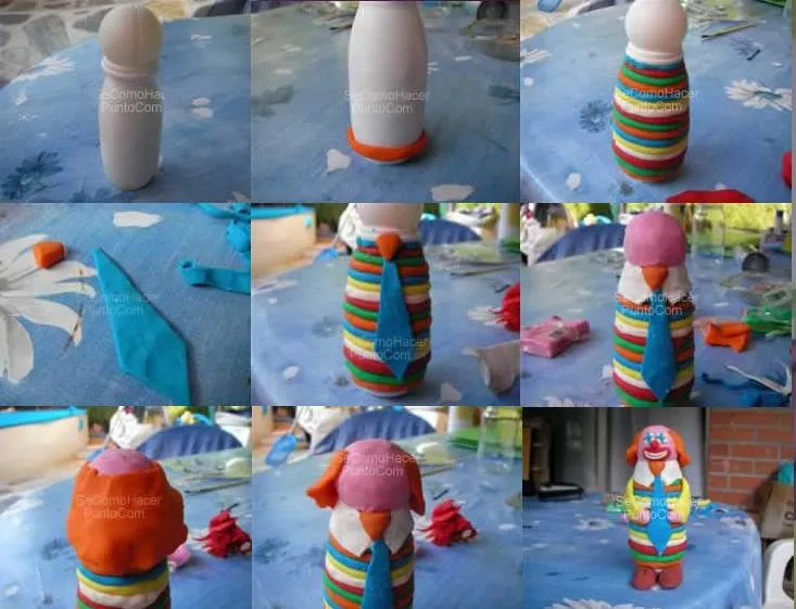 Como hacer un payaso de papel - Imagui