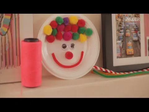 Cómo hacer un payaso con un plato desechable | manualidades para ...