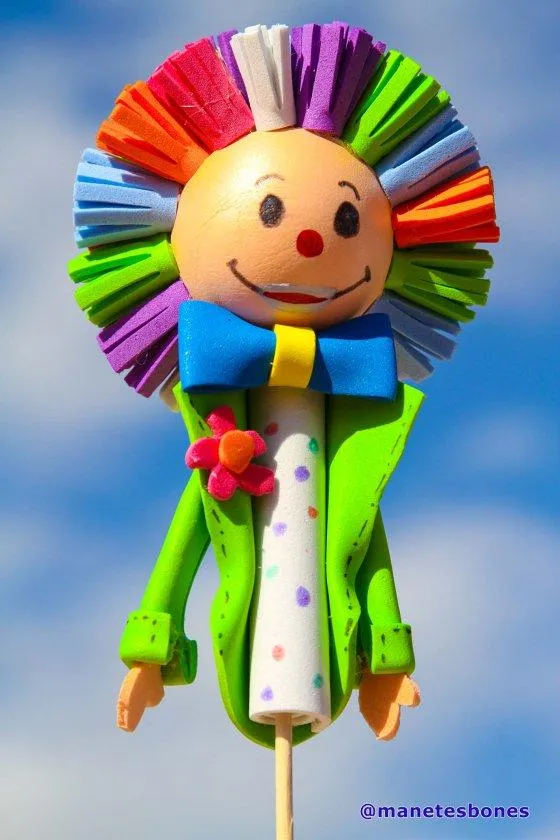 Como hacer payasos de fofuchas - Imagui