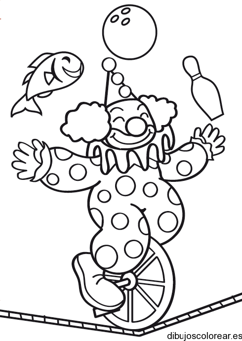 Payasos | Dibujos para Colorear