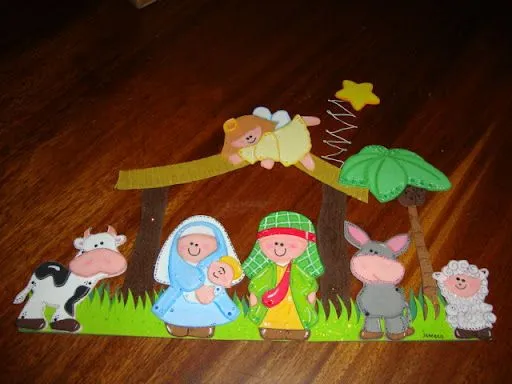 Pesebre en foami moldes - Imagui