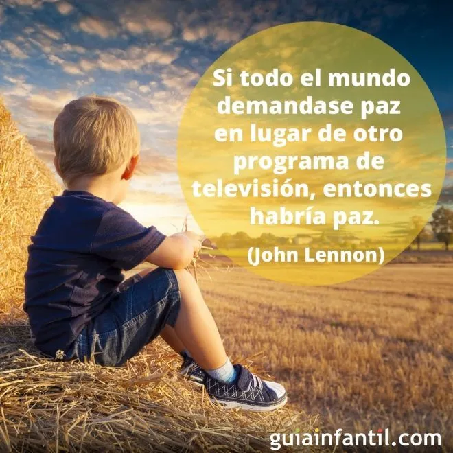 La paz según John Lennon - 10 frases de paz. Mensajes de paz para ...
