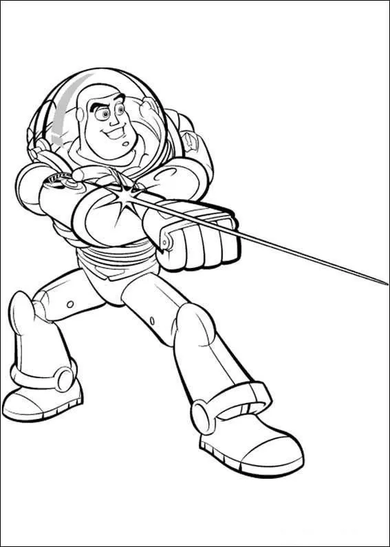 PC Technical - Buzz Lightyear amigo de Woody con la luz para colorear