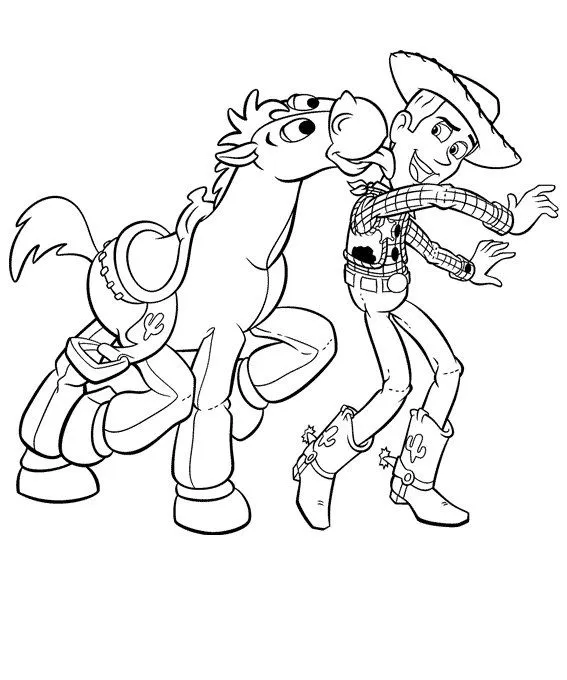 Imagenes para colorear de woody Toy Story - Imagui