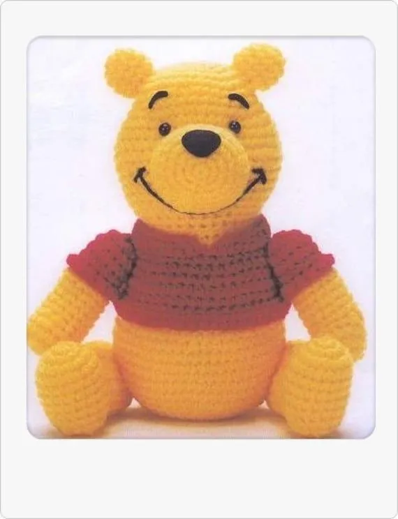 PDF Amigurumi Crochet Patrón Winnie el Poon por xsugarhuix en Etsy PDF Amigurumi Crochet Patrón Winnie el Poon por xsugarhuix en Etsy