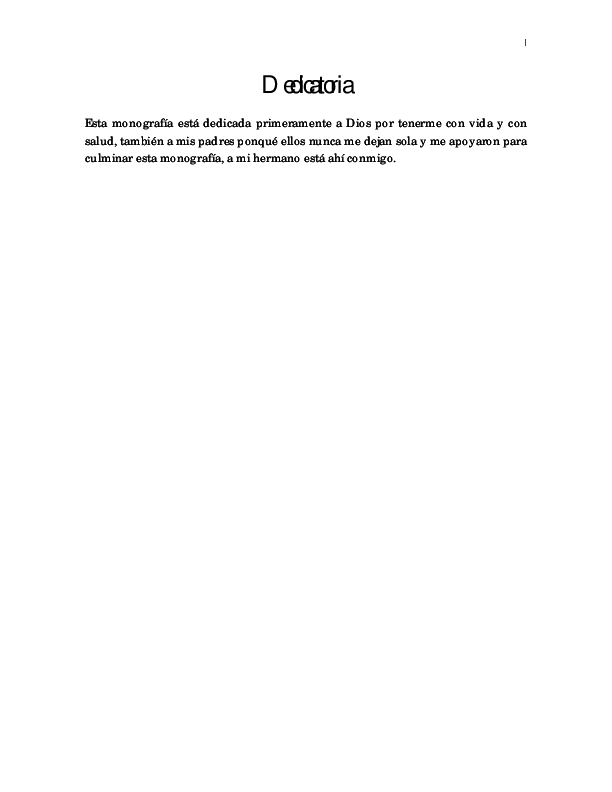 PDF) Dedicatoria de la monografia 1 | Alexitha Bonilla - Academia.edu