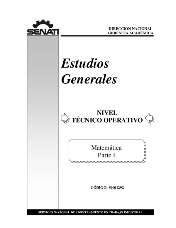 PDF) Estudios Generales NIVEL TÉCNICO OPERATIVO Matemática Parte I DIRECCIÓN NACIONAL GERENCIA ACADÉMICA | Freddy Siu Gomez - Academia.edu PDF) Estudios Generales NIVEL TÉCNICO OPERATIVO Matemática Parte I DIRECCIÓN NACIONAL GERENCIA ACADÉMICA | Freddy Siu Gomez - Academia.edu
