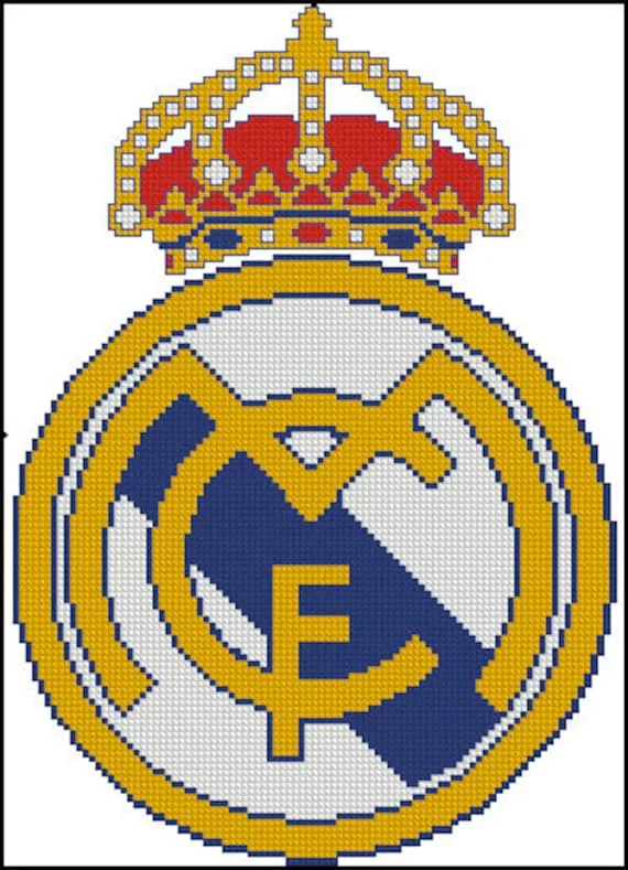 PDF Gráfico Punto de Cruz Escudo Fútbol Real Madrid Punto de - Etsy México PDF Gráfico Punto de Cruz Escudo Fútbol Real Madrid Punto de - Etsy México