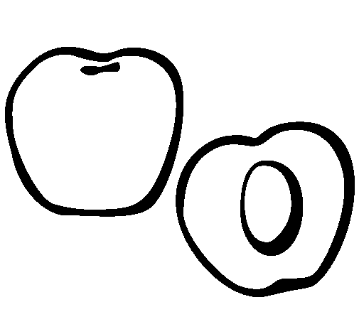 Peach coloring page - Coloringcrew.com