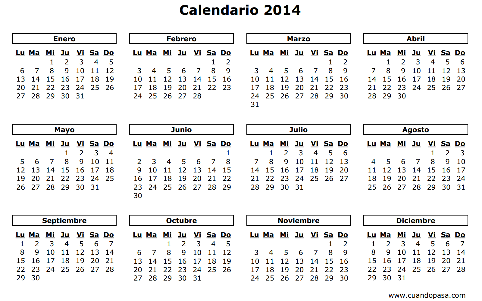 PEATÓN NOCTURNO: El 2014 se viene con 17 feriados y 8 fines de ... PEATÓN NOCTURNO: El 2014 se viene con 17 feriados y 8 fines de ...