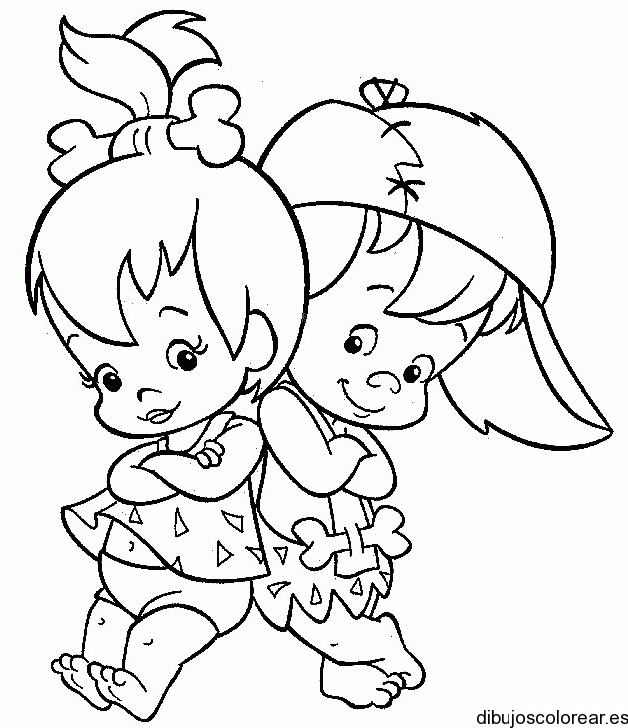 Pebbles and Bam Bam | (((( Black and white )))) | Pinterest | Dibujo