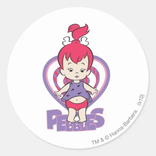 PEBBLES™ de la roca de fondo Pegatina Redonda | Zazzle