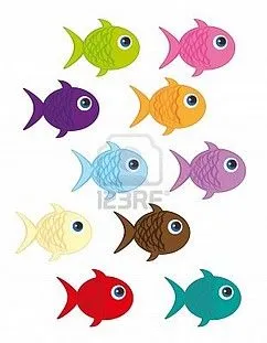 10790198-peces-de-dibujos-animados-lindo-aislado-sobre-fondo ...