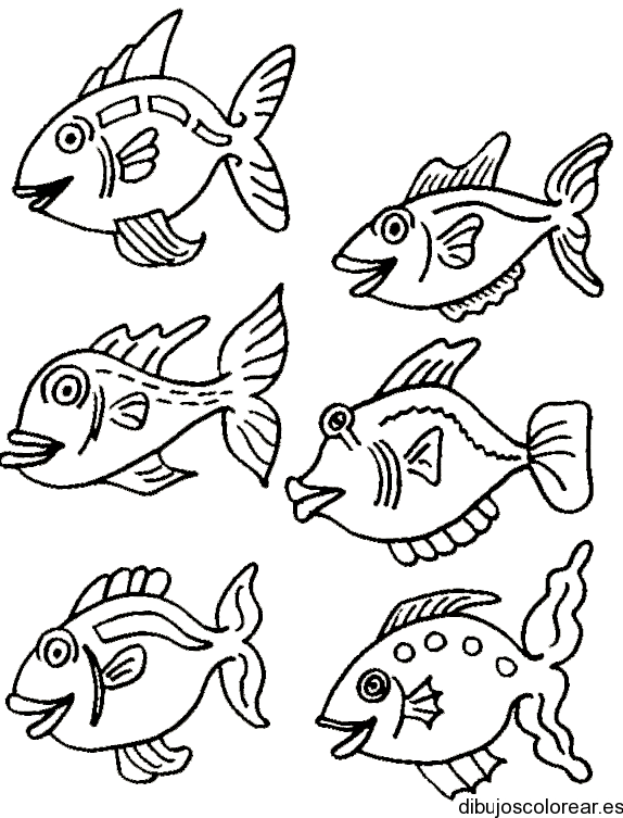 Peces | Dibujos para Colorear