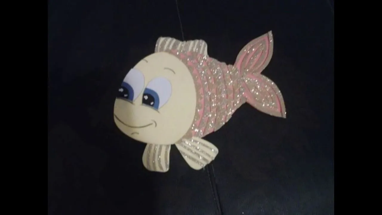 peces en foami+aviso del canal