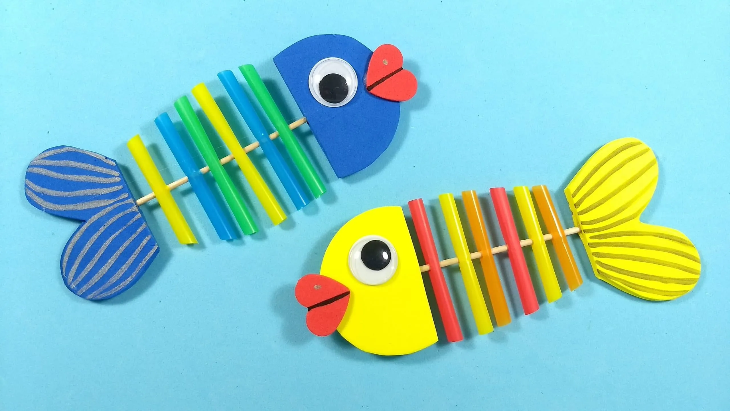 Cómo hacer peces de goma eva para un acuario infantil Cómo hacer peces de goma eva para un acuario infantil