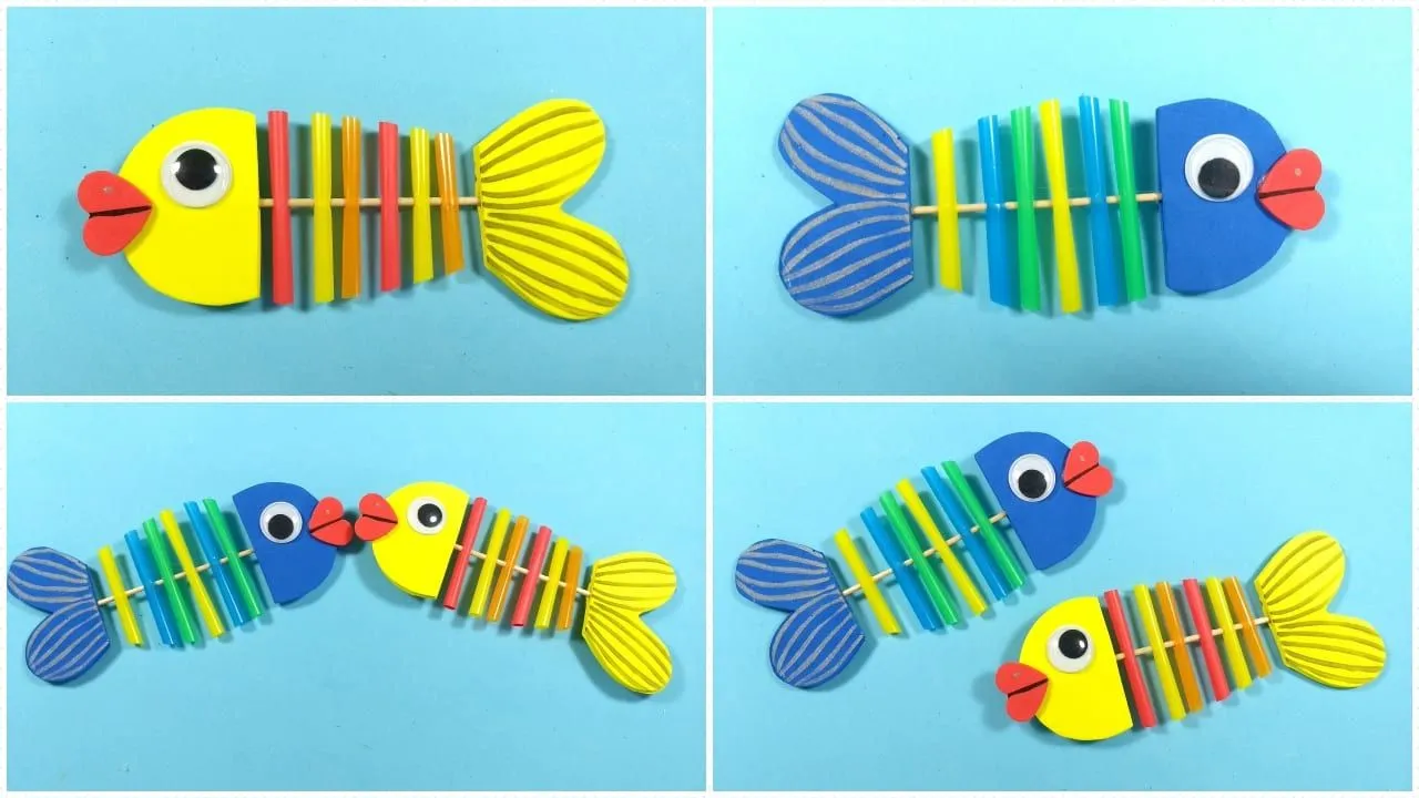 Cómo hacer peces de goma eva para un acuario infantil Cómo hacer peces de goma eva para un acuario infantil
