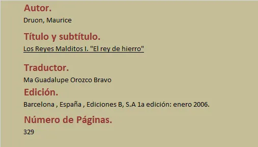 UN PEDAZO DE MI ..: Ejemplos de Fichas bibliográficas. UN PEDAZO DE MI ..: Ejemplos de Fichas bibliográficas.