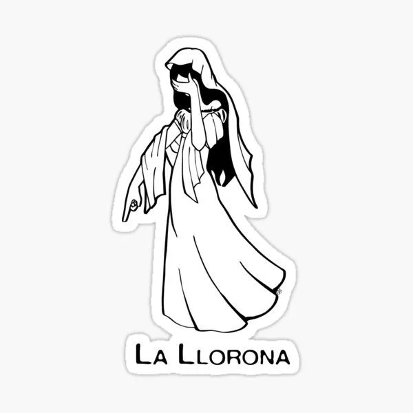 Pegatina for Sale con la obra «La llorona» de Erlea Flores | Redbubble