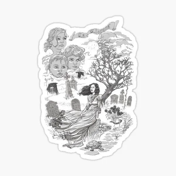 Pegatina for Sale con la obra « La llorona. Hay una leyenda que dice que la mujer que llora (o La Llorona) perdió a sus hijos y llora mientras los busca.» de Pegatina for Sale con la obra « La llorona. Hay una leyenda que dice que la mujer que llora (o La Llorona) perdió a sus hijos y llora mientras los busca.» de