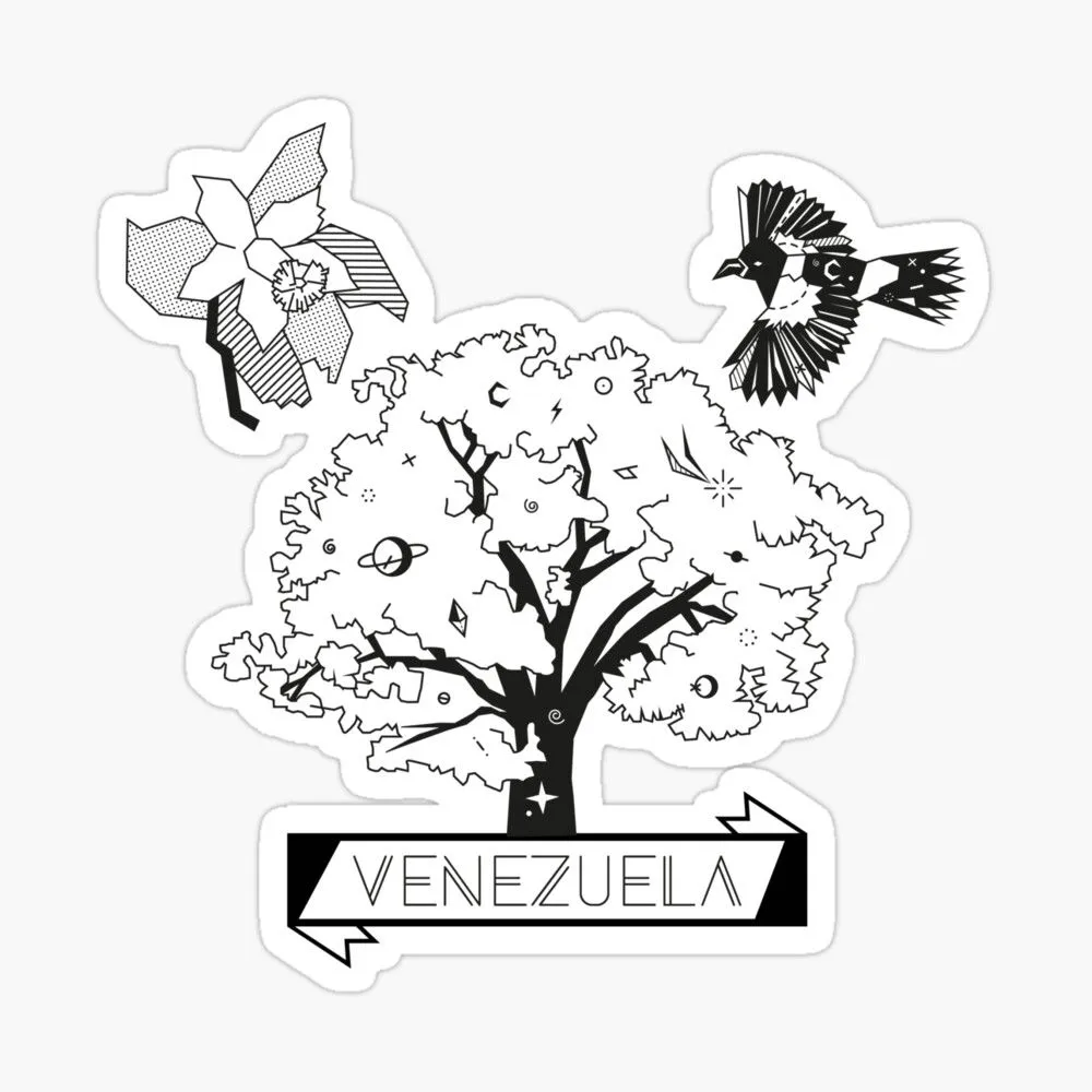 Pegatina for Sale con la obra «Orquidea, Turpial y Araguaney» de C A R O L I N A C R E S P O | Redbubble Pegatina for Sale con la obra «Orquidea, Turpial y Araguaney» de C A R O L I N A C R E S P O | Redbubble