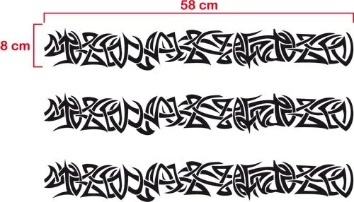 Pegatina Franja Moto FM0012 - Placas para perros grabadas ...