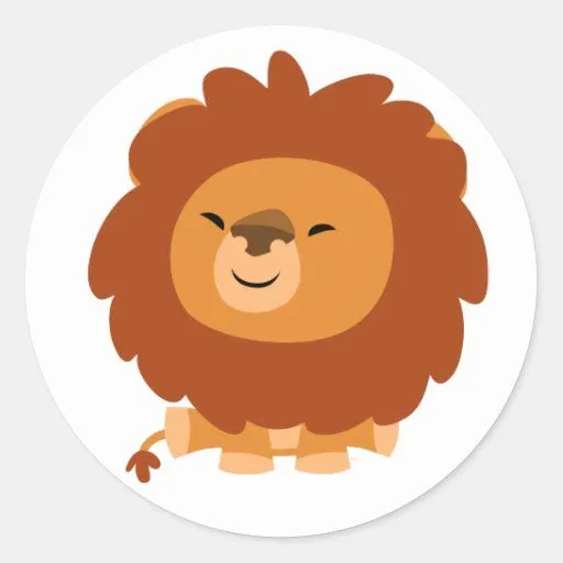 Pegatina mimoso lindo del león del dibujo animado | Zazzle Pegatina mimoso lindo del león del dibujo animado | Zazzle
