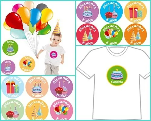 Pegatinas para fiestas de cumpleaños | Para descargar e imprimir ... Pegatinas para fiestas de cumpleaños | Para descargar e imprimir ...