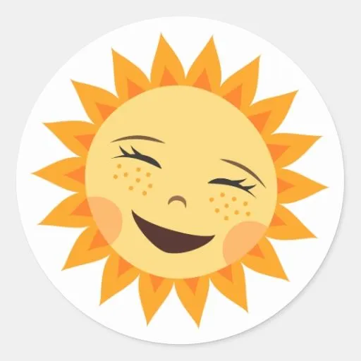 Pegatinas Sol Del Dibujo Animado | Diseños de stickers Sol Del ...