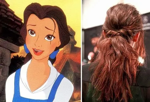 Peinado de Bella de Disney