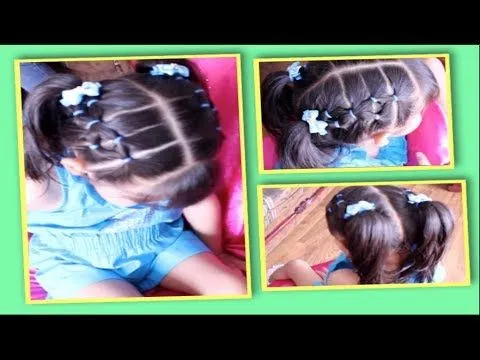 Peinado Con Ligas Para Niñas Facil - YouTube Peinado Con Ligas Para Niñas Facil - YouTube