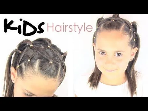 Peinado para niñas | coletas cruzadas - YouTube