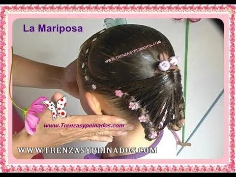 Peinado para niñas. Curso #6 (LA MARIPOSA) - YouTube Peinado para niñas. Curso #6 (LA MARIPOSA) - YouTube